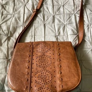 B.O.C. Vegan/faux leather shoulder saddle bag